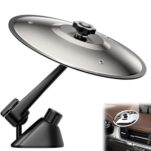 Mini batterie de voiture, 1 mini batterie de voiture, cymbale de voiture pour les amateurs de musique et tambours, mini batterie de voiture argentée pour les amateurs de conduite et les