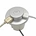 Desk USB Power Grommet Pop Up USB Hub Recessed USB Outlet for Countertop Sofa Built in Power Dock Station with 2 USB Ports Silver Color.