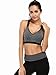 ATTRACO Women's Medium Support Sports Bra Cross Back Wireless Workout Tank Top