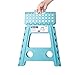 Acko 16 Inches Super Strong Folding Step Stool for Adults and Kids, Light Blue Kitchen Stepping Stools, Garden Step Stool, Holds up to 400 LBS
