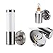 ONEVER Outdoor Wall Light, Exterior Lighting LED Wall Sconce Light Waterproof Stainless Steel E27 LED Wall Mount Cylinder Design Light Fixturefor Porch, Garage AC 100-230V (Bulb Included)