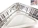1/2 Size Sheet Cake Aluminum Foil Pan w/Clear Low Dome Lid (Pack of 10 Sets) 17.1 L x 12.3 W x 1.25 D
