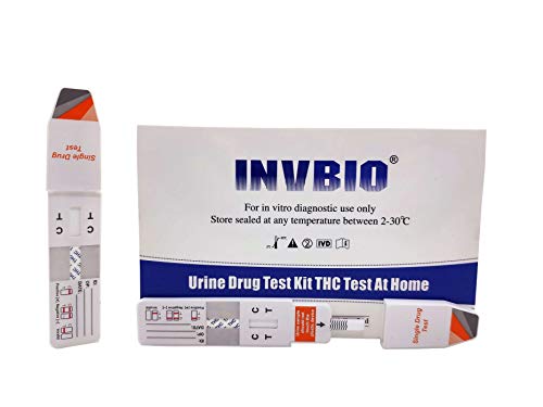 10 ct- INVBIO Urine THC Drug Test Marijuana Dip Single Panel Kit, Home THC Marijuana Test 50ng/ml Cut off Level, Cannabis Urine Test, High Sensitive and Accurate, 10 Free Urine Cups - Thumbnail 2