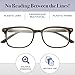 Progressive Reading Glasses Men & Women - No Line Gradual Multifocal Lenses, 3 Magnification Strengths in 1: +200 Reading, 100 Computer Desk, 50 Distance/Surroundings | Bonus Pouch Included