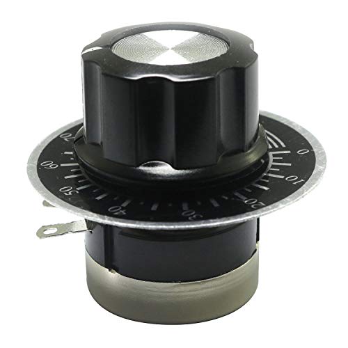 Magic&shell 1PCS RV24YN20S B103 Potentiometer 10K Ohm Single Turn Carbon Film Rotary Taper High Precision Potentiometer with Knob and Dials for Inverter Speed Regulation