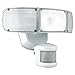Home Zone Security Mark 4 Tripe Head Outdoor LED Motion Sensor Security light, 2600 Lumen Weatherproof Ultra Bright 5000K, White