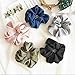 MosBug 5 Pack Hair Scrunchies Large Women's Chiffon Flower Hair Scrunchies Hair Bow Chiffon Ponytail Holder (Mixcolor)