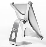 Pwr+ Silver Metal Pivoting Flex Ipad Stand-Holder for Apple-iPad-Air 1 2: (Check Compatibility Photo)