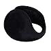 Ear Warmers Men Women Solid Soft Plush Winter Earmuff (Plush Black)