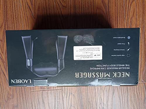 LAOBEN Neck Massager, Electric Back Shoulder Massager with Heat, Deep Tissue Kneading Shiatsu Massage, Relieve Muscle Pain, Use in Office Home and Car, Comfortable Gift for Men, Women.