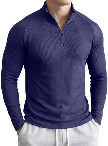 Next Level Apparel Men's Long-Sleeve Thermal T-Shirt, Midnight