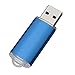 TOPESEL 5 Pack 16GB USB 2.0 Flash Drive Memory Stick Thumb Drives (5 Mixed Colors: Black Blue Green Red Silver)