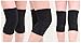 Mcolics Cotton Non-Slip Soft Absorbent Knee Pad Support Brace Protector Leg Sleeve Kneelet Thickening Extended Warm for Men & Women Outdoor Sports Running Dancing Gym Yoga Fitness, 1 Pair (Black)