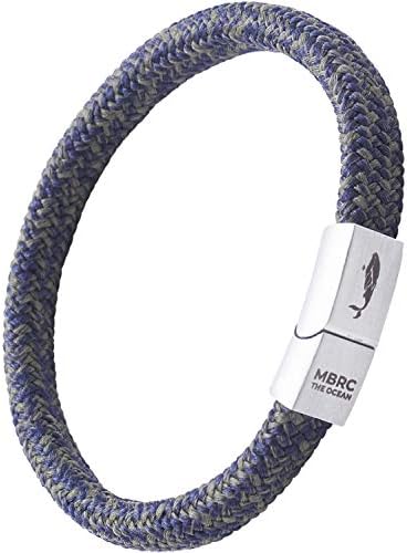 MBRC Arctic, MBRC Bracelet with Elegant Click-on Magnetic Closure, Surfer Bracelet, Rope Bracelet Made from 100 % Recycled Plastic
