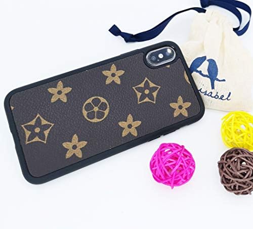 ~KaiyoKumi~ Case Cover for iPhone7/8 Plus X/XS XR MAX Fashion Luxury PU Leather Monogram Style Cover Case Compatible for Apple iPhone (Brown Monogram, iPhoneXS MAX)