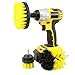 Drill Brush Attachment Kit Turbo Spin Power Scrubber Stiff Medium Soft Nylon Bristle Pool Tile Floor Brick Ceramic Marble Patio Furniture Car Motorcycle Wheel Pool Tile Floor 3 Replaceable Brush Heads