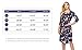 Womens Dresses 3/4 Sleeve Round Neck Floral Casual Swing Midi Dress with Pockets Navy S