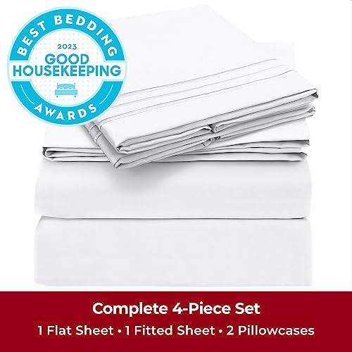 Mellanni King Size Sheets 4 Piece Iconic Collection Bedding Sheets