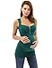 PattyBoutik Mama Zip Front Empire Waist Maternity Tank Top