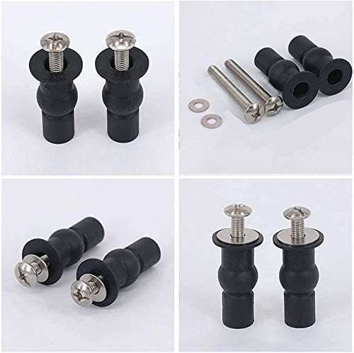 HO Toilet Seat Fixings 2 works Rubber Expansion Bolts Stainless Steel Toilet Fixing Hinges Rubber Extendable Screws - Image 4