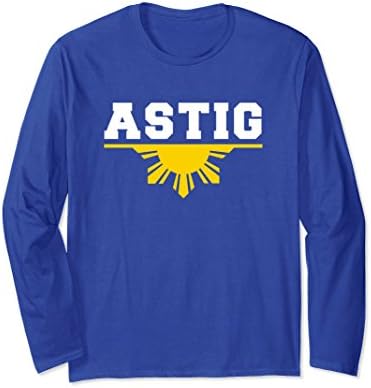 Unisex Astig Filipino Tagalog Long Sleeve Large Royal Blue