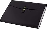 D.RECT Expandable File 12 Compartments A4 Black Document Organizer view 3