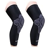Legendfit Basketball Knee Pads (1 Pair) Crashproof Antislip Breathable Compression Leg Knee Sleeves Protective Padded Youth & Adult Sizes