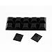 uxcell Square Self Adhesive Rubber Pads for Furniture12mmx12mmx6mm 12 in 1