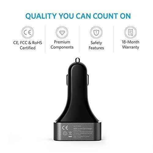 Car-Charger-Anker-96A-48W-4-Port-USB-Car-Charger-with-PowerIQ-Technology-for-iPhone-6s-6-6-plus-iPad-Air-2-Samsung-Galaxy-S6-Edge-Plus-Note-Nexus-HTC-Motorola-Nokia-and-More