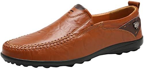 Leisure Men Business Leather Shoes Casual Round Toe Peas Oxfords Male Suit Shoes