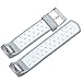 For Fitbit Charge 2 HR, Band with Breathable Holes, Gray and White, Small