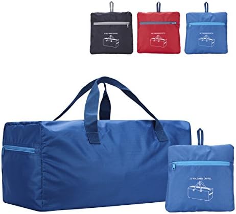 Foldable Duffel Bag 55L FARADAY 22" Lightweight with Water Resistant (blue)