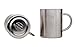 Stainless Steel Mugs 15 oz - 450ml - Set of 2 - Double Wall Insulated - Perfect for Coffee Tea Beer Travel - Keeps drinks Hot or Cold for longer