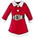 Lilax Girls' Holiday Christmas Santa Dress with Hat