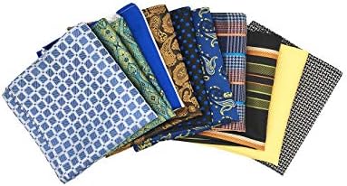 Mendeng ポケットチーフ 10枚セット いろんな柄 シルク メンズ お得 プレゼント 結婚式 紳士 ハンカチ チェック 無地 ストライプ 推奨 おしゃれ ペイズリー