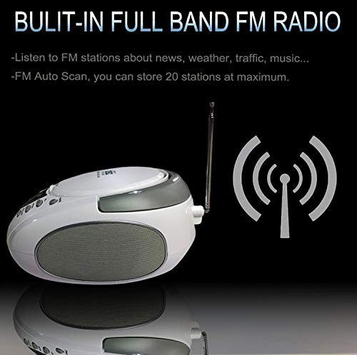 4 LONPOO+Portable+Bluetooth+Earphone+Player+White