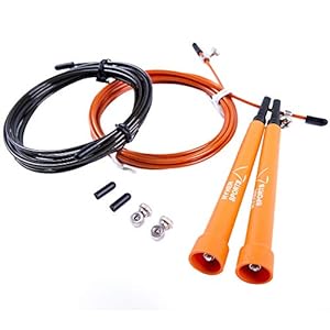 Ryher Speed Rope Springtouw voor Fitness – Springtouw voor Boksen, Crossfit, Double-Unders, Vetverbranding – Springtouw…