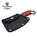 Snake Eye Tactical Heavy Duty Fixed Blade Cleaver Razor Style Hunting Knife w/Nylon Sheath (Black)