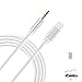 Lightning to 3.5mm Male Aux Audio Cable, AKwor Lightning to Male 3.5mm Auxiliary Audio Stereo Cord for iPhone 7 / 7 plus to Headphone, Home / Car Stereo (3.3Ft/1M) (Silver) - Not Support IOS 10.3