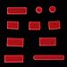 HDE 10pc Anti-Dust Silicone Rubber Port Plugs for MacBook Pro Retina (Red)