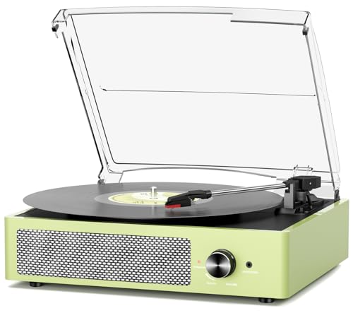 Vinyl Record Player with Stereo Speakers Radio