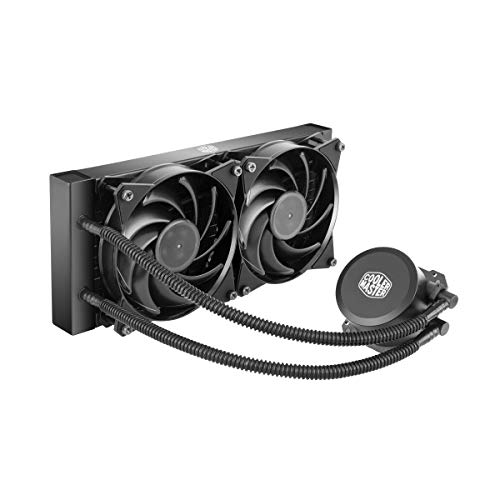 Cooler-Master-MasterLiquid-Lite-240-Refrigeracin-a-Liquido-CPU-Bomba-de-Disipacin-Dual-y-Doble-Ventilador-de-Aire-de-120-mm