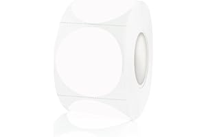 STARLIBOO Blank Dot Stickers, 1.5 inch Circle Garage Sale Stickers, 500Pcs Round Price Labels Sticker, Writable Not Blurry for Yard Sale, DO NOT Support Thermal Printing