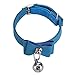 SPHTOEO Blue Cat Pet Collar kitten Velvet Bow Tie Neck Safety Bowtie With Bell