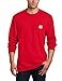 Carhartt Men's Workwear Midweight Jersey Pocket Long-Sleeve T-Shirt K126, Red, 2X-Large