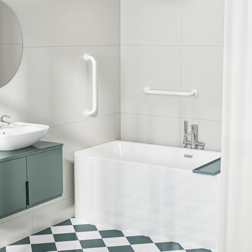 FANHAO 2 Pieces Bathroom Grab Bar, 41 cm Shower Grab Bar SUS304 Stainless Steel, Non-Slip, Support Bar for Bathtub Wall for Elderly Disabled Pregnant Children