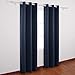 Deconovo Room Darkening Thermal Insulated Blackout Grommet Window Curtain for Bedroom, Navy Blue, 42x84 Inch Set of 4