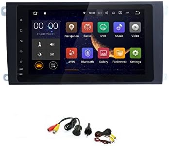 SMARTNAVI 8 inch Double Din for Porsche Cayenne Android 8.1 Quad Core Car Stereo 1024 HD Touchscreen Car Radio Receiver GPS Navigation Free Rear Camera