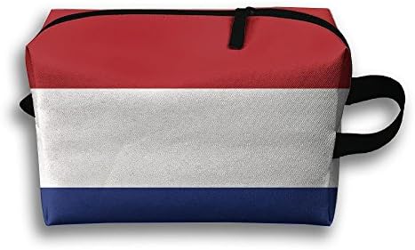 Netherlands Majesty Standing Flag Oxford Fabric Makeup Bag Multi-function Bag For Toiletry And Skincare Water Resistant