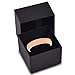 Tungsten Wedding Band Ring 5mm for Men Women Comfort Fit 18K Rose Gold Plated Plated Domed Polished
